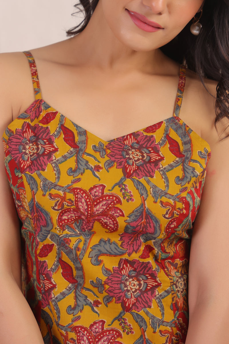 Two prints princess line dress