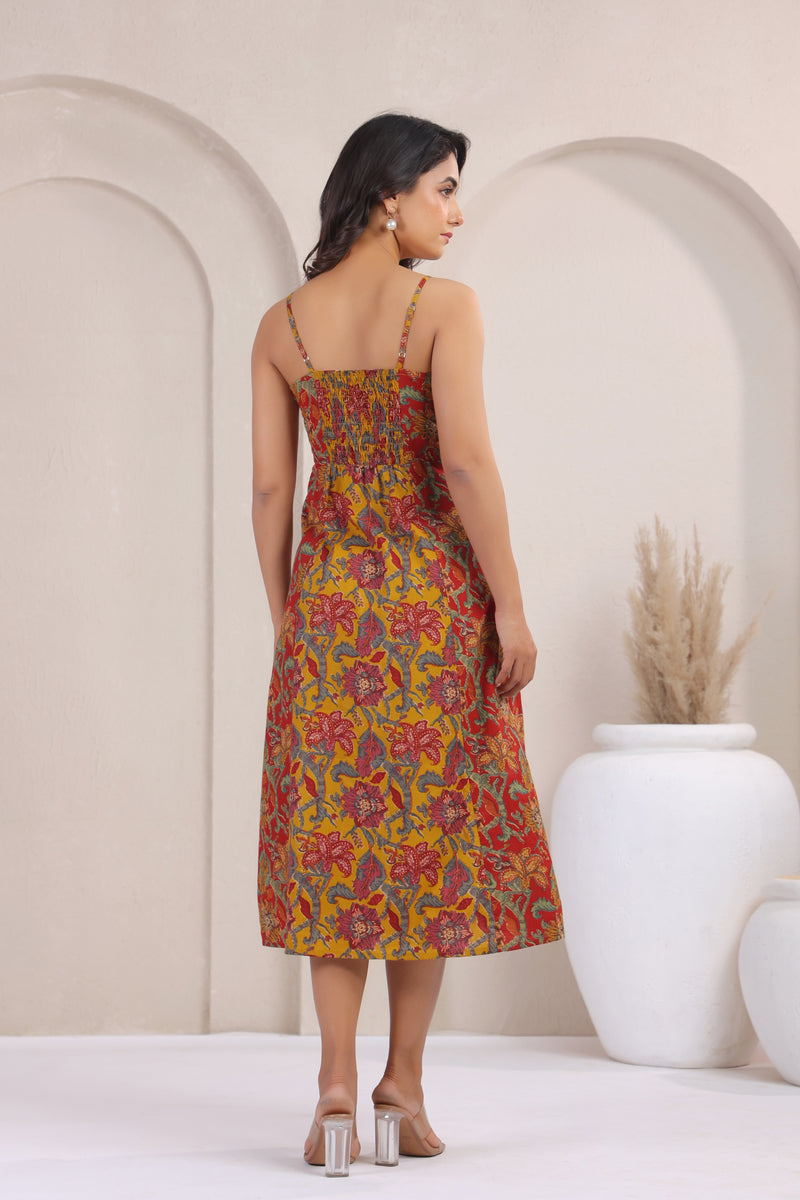Two prints princess line dress