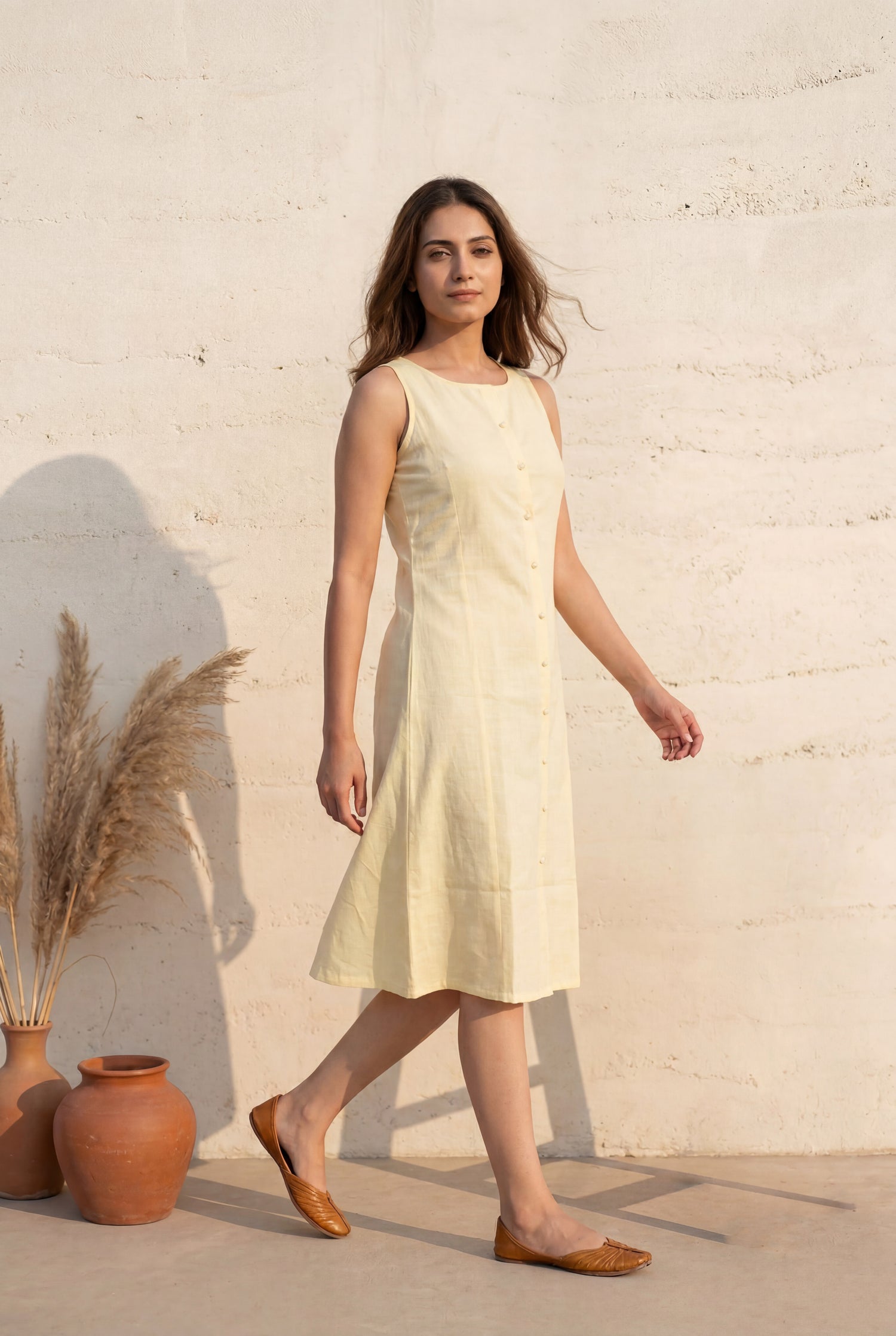 Slub Cotton Dress