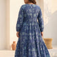 Hand block Printed indigo Dress