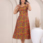 Two prints princess line dress