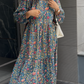 Teal Jal Print Dress with Speghtie