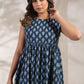 Indigo Buta Print Dress