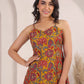 Two prints princess line dress