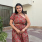 RED JAL PRINT DRESS