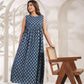 Indigo Buta Print Dress