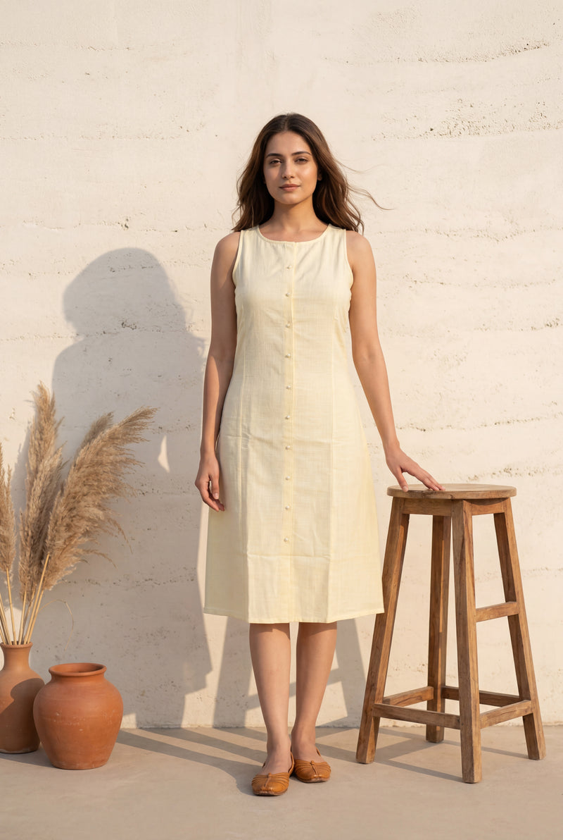Slub Cotton Dress