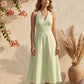 Pista Green cotton Dress