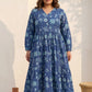 Hand block Printed indigo Dress