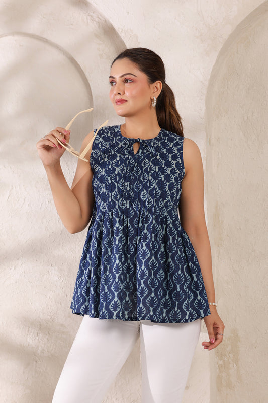 Indigo top