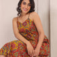 Two prints princess line dress