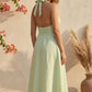 Pista Green cotton Dress