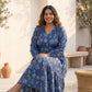 Hand block Printed indigo Dress