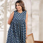 Indigo Buta Print Dress