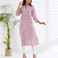 HAND BLOCK SCULPTED NECKLINE KURTI