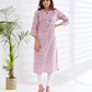 HAND BLOCK SCULPTED NECKLINE KURTI