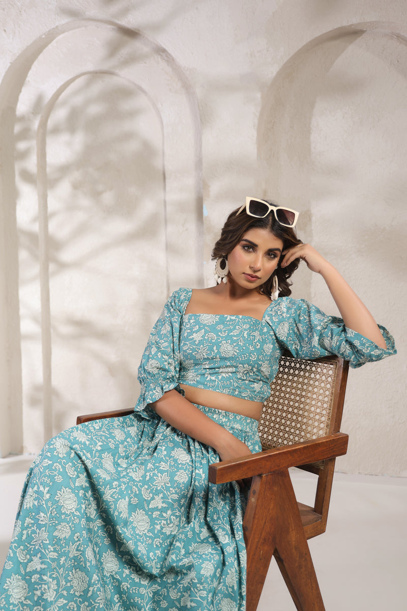 Crop Top & Skirt Set