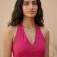 Majenta pink cotton Dress