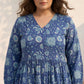 Hand block Printed indigo Dress