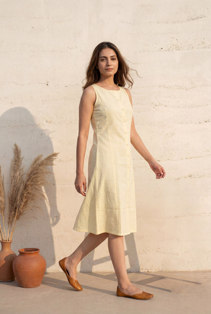 Slub Cotton Dress