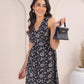 Black grey dress