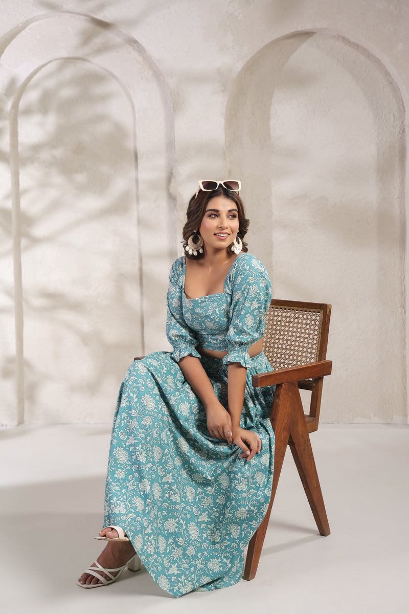 Crop Top & Skirt Set