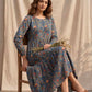 Teal Jal Print Dress with Speghtie