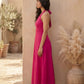 Majenta pink cotton Dress