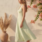 Pista Green cotton Dress