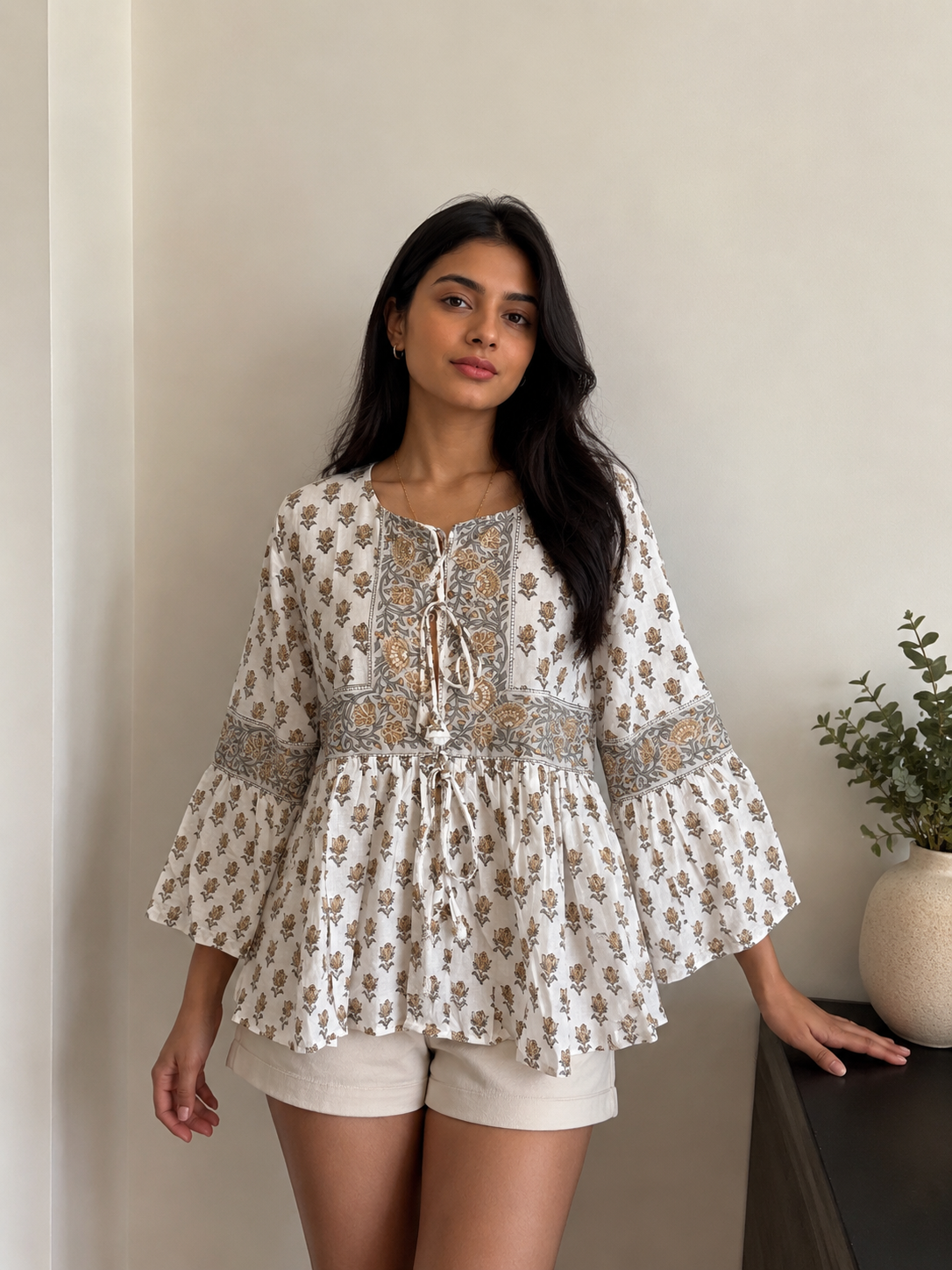 Hand block Printed Top