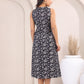 Black grey dress