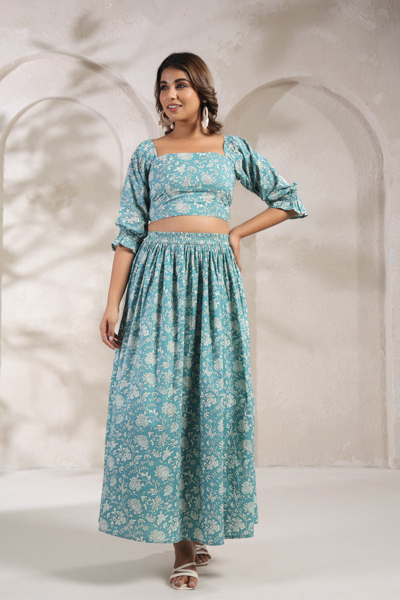 Crop Top & Skirt Set