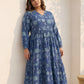 Hand block Printed indigo Dress