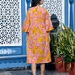Yellow Textured Long Dress