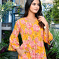 Yellow Textured Long Dress