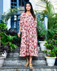 Beige Color Front Button Placket Dress