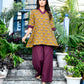 Dark Mustard Printed Co-ord Set