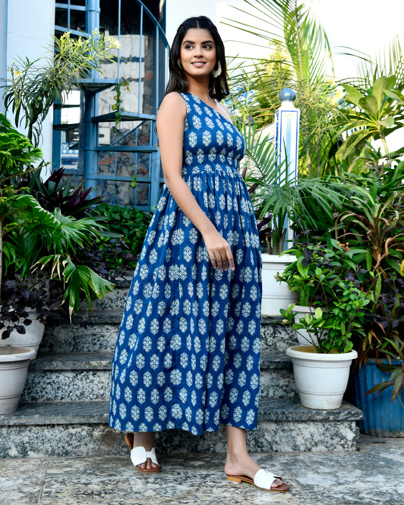 Indigo Long Dress