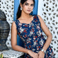 Indigo Smocking Dress