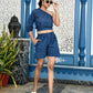 Indigo Blue Short Crop Coord Set