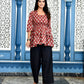 Red Ethnic Printed Top