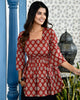 Red Ethnic Printed Top
