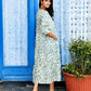 White Rocund Neck Dress