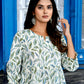 White Rocund Neck Dress