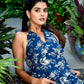 Indigo Halter Neck Dress