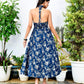 Indigo Halter Neck Dress