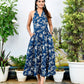 Indigo Halter Neck Dress