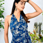 Indigo Halter Neck Dress
