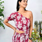 Berry Color Ethnic Printed Dress