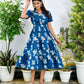 Indigo Half Sleeve Dress